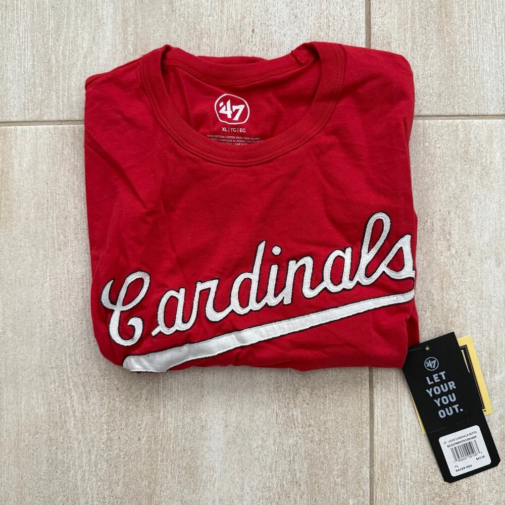 NEW '47 MLB ST. LOUIS CARDINALS COOPERSTOWN SHIRT SZ XXL MENS! - 0257